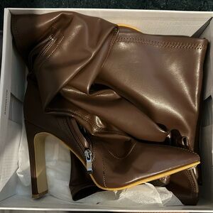 Brown Thigh High Boots